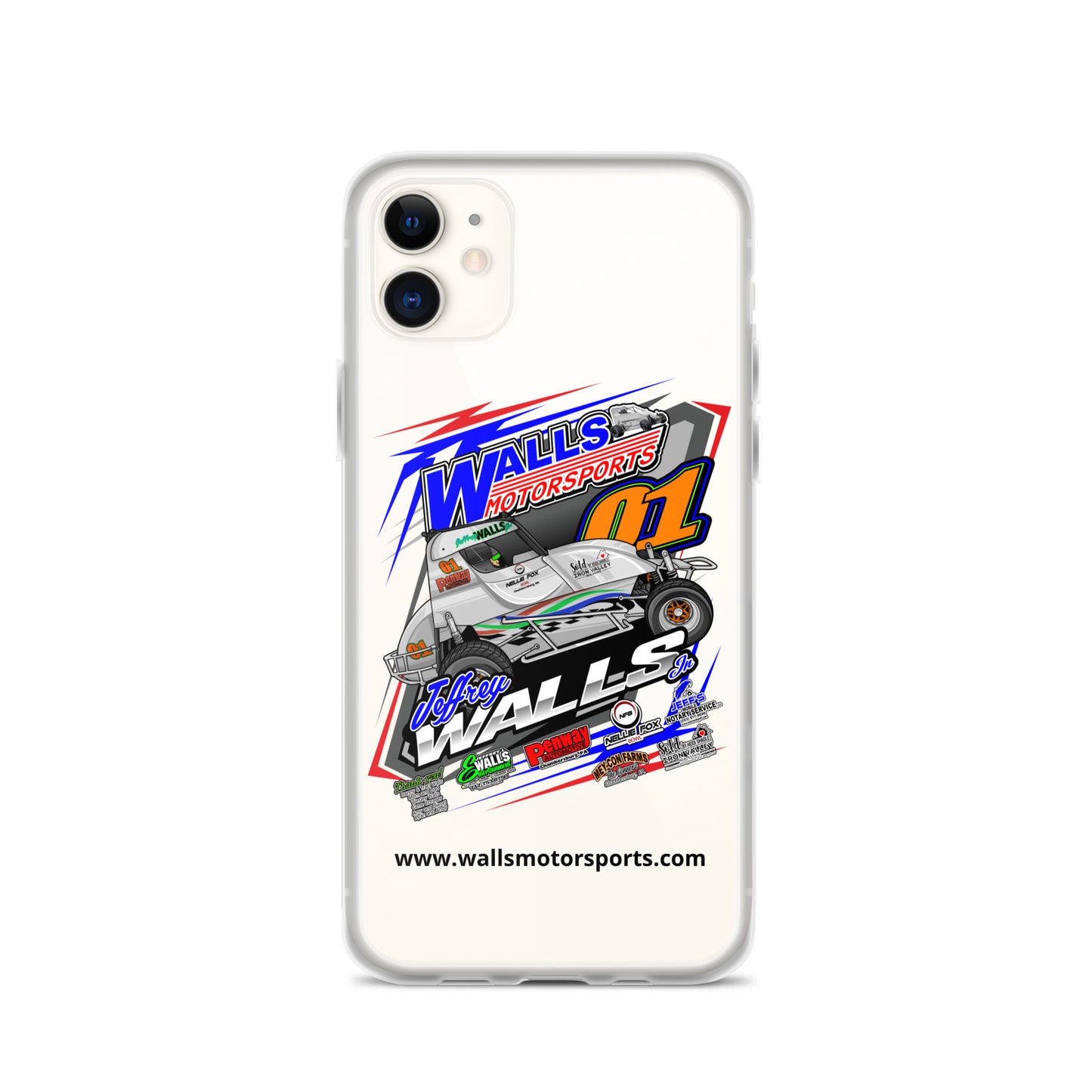 Jeffrey Walls Jr 2024 Clear Case for iPhone®