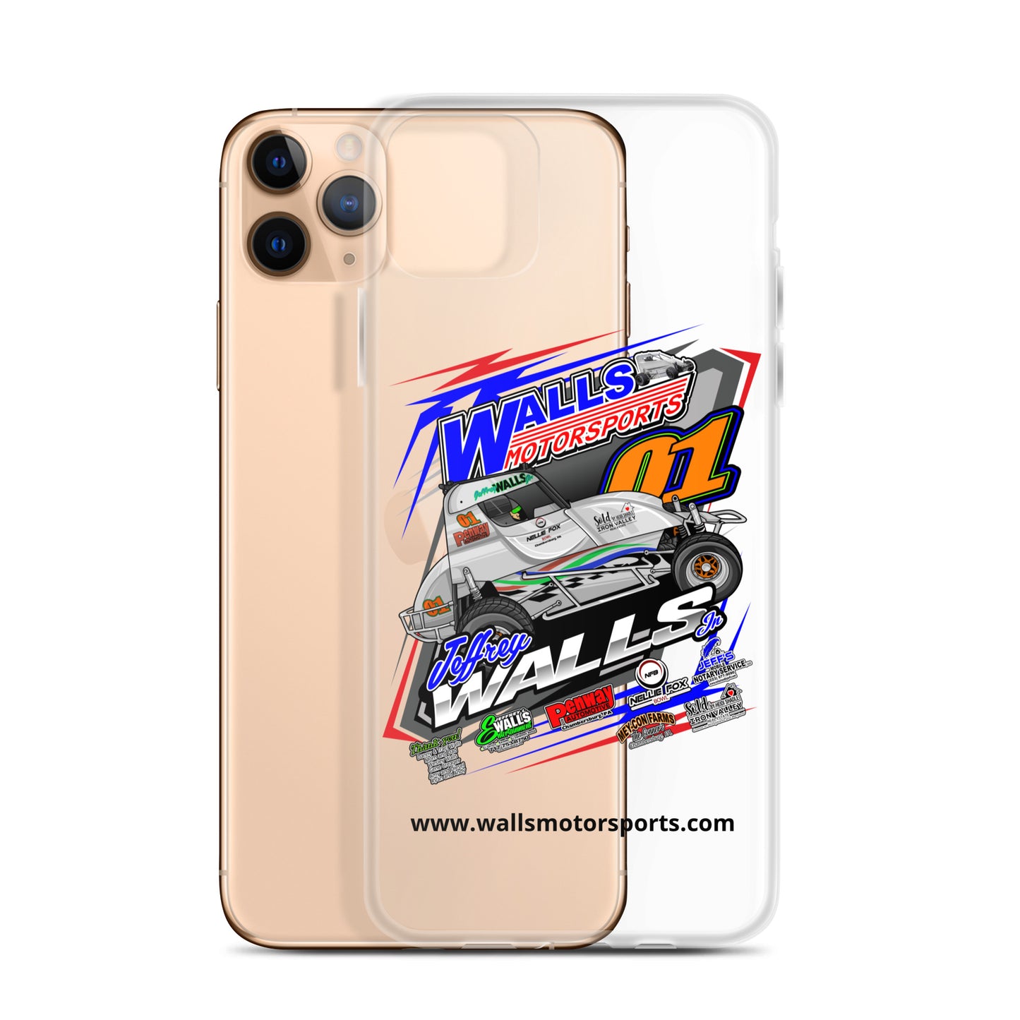 Jeffrey Walls Jr 2024 Clear Case for iPhone®