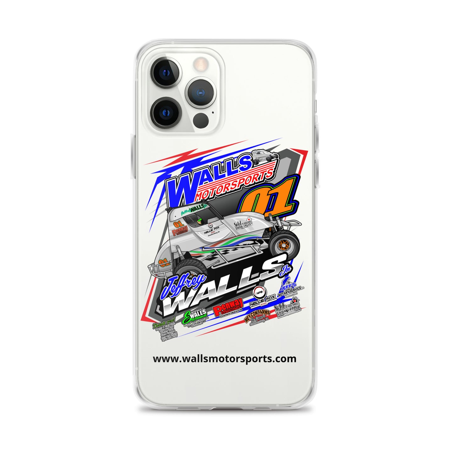 Jeffrey Walls Jr 2024 Clear Case for iPhone®