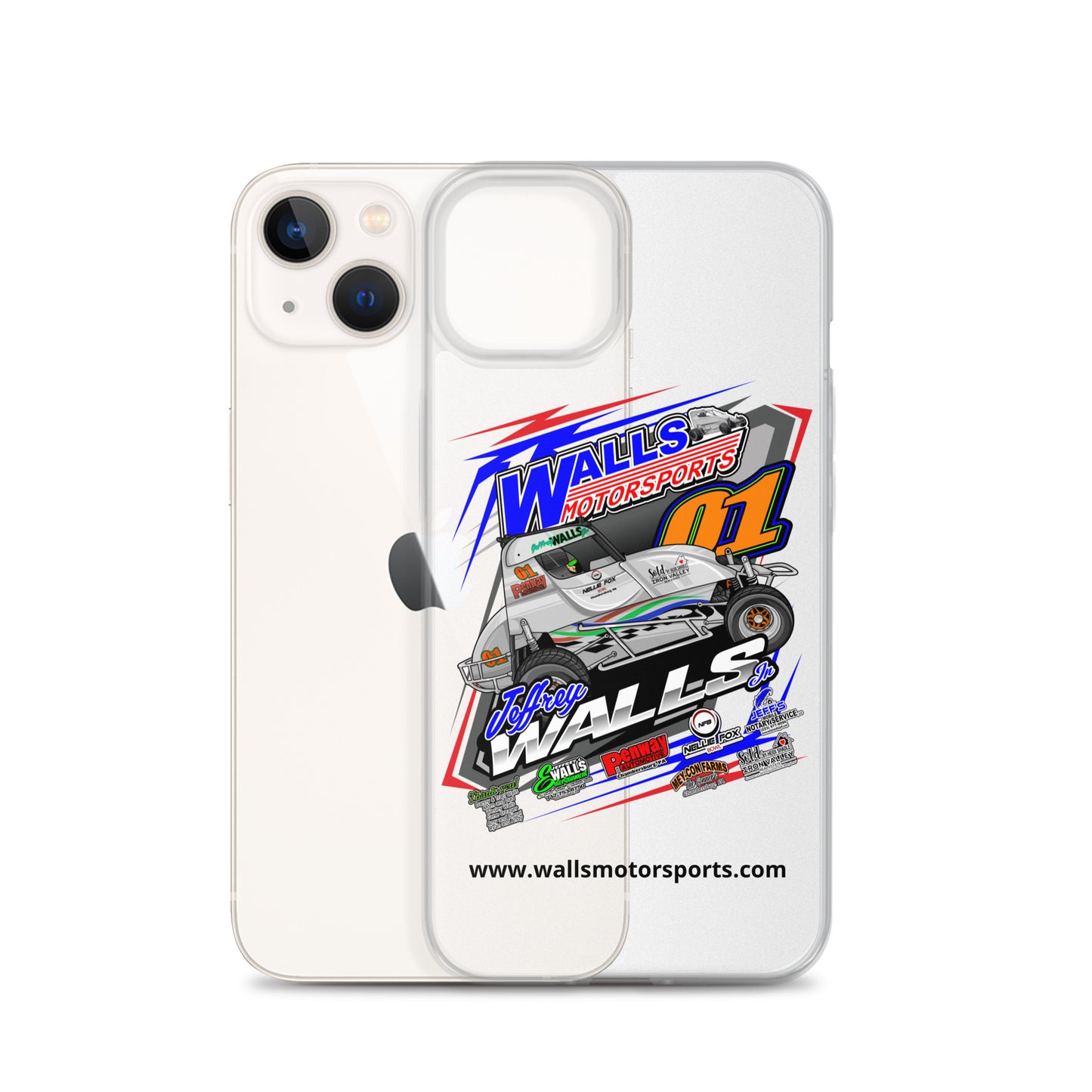 Jeffrey Walls Jr 2024 Clear Case for iPhone®