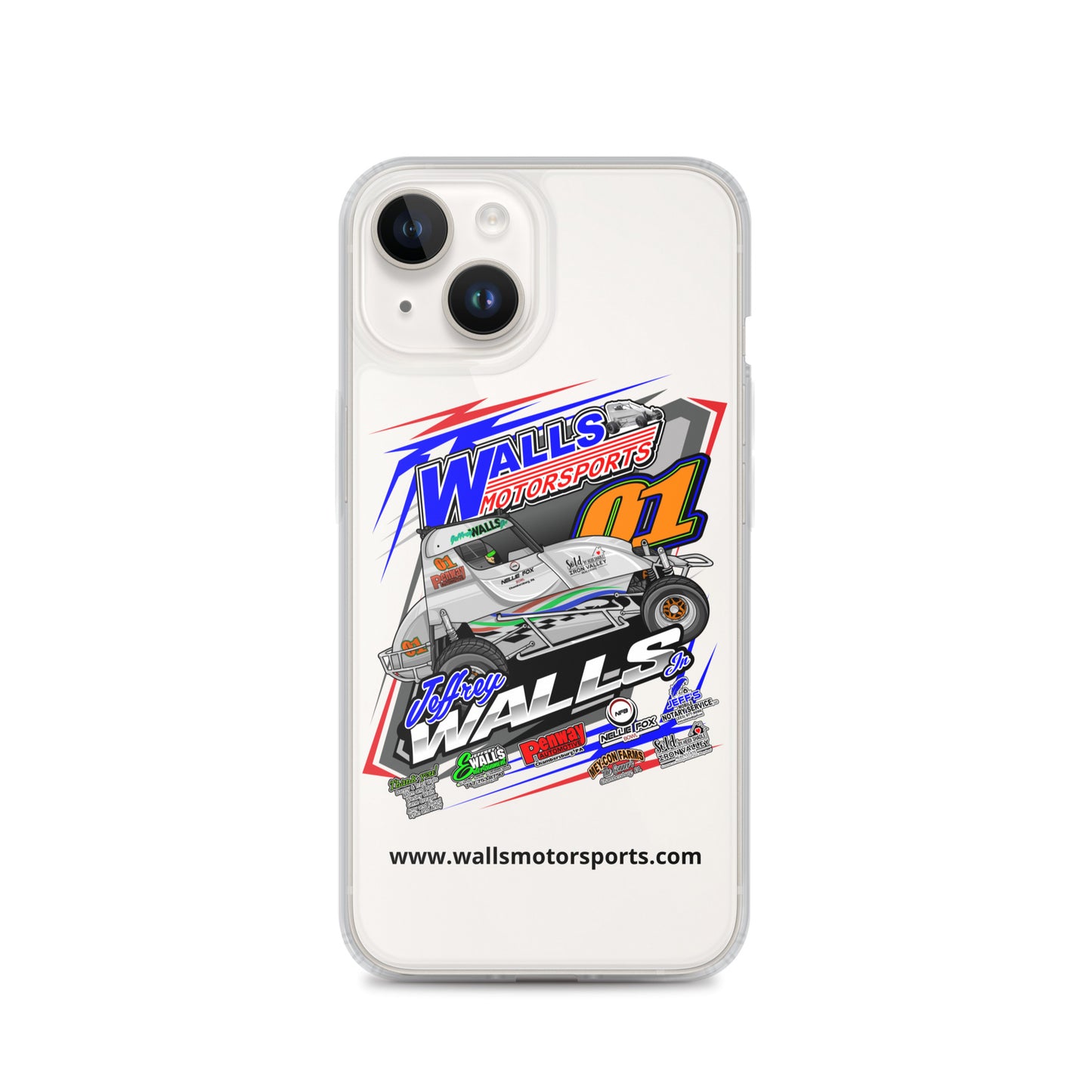 Jeffrey Walls Jr 2024 Clear Case for iPhone®