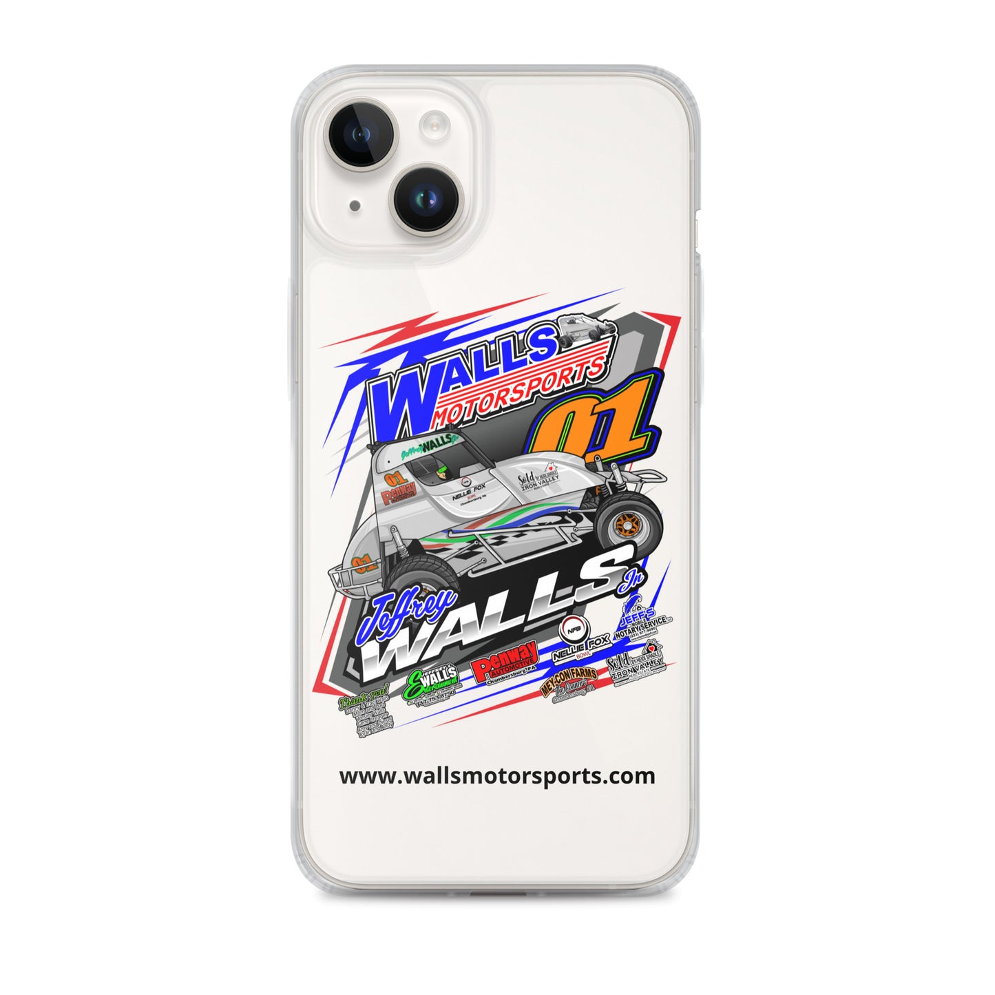 Jeffrey Walls Jr 2024 Clear Case for iPhone®