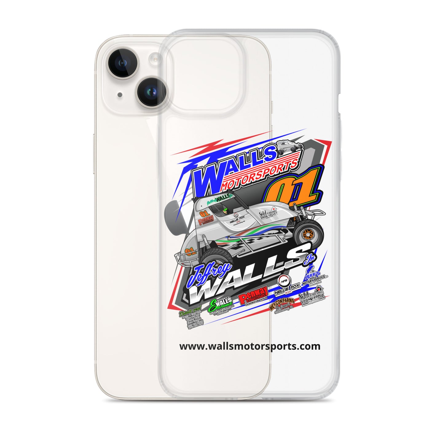 Jeffrey Walls Jr 2024 Clear Case for iPhone®