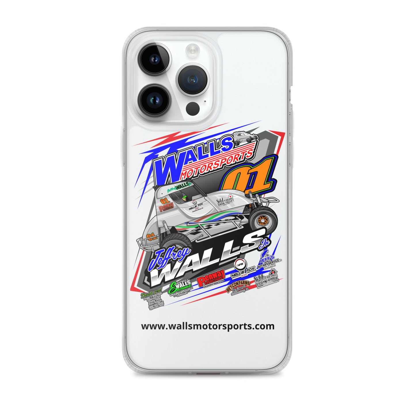 Jeffrey Walls Jr 2024 Clear Case for iPhone®