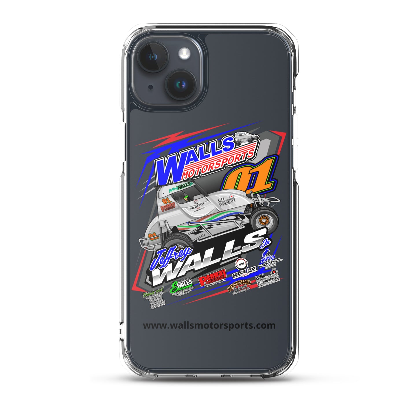 Jeffrey Walls Jr 2024 Clear Case for iPhone®