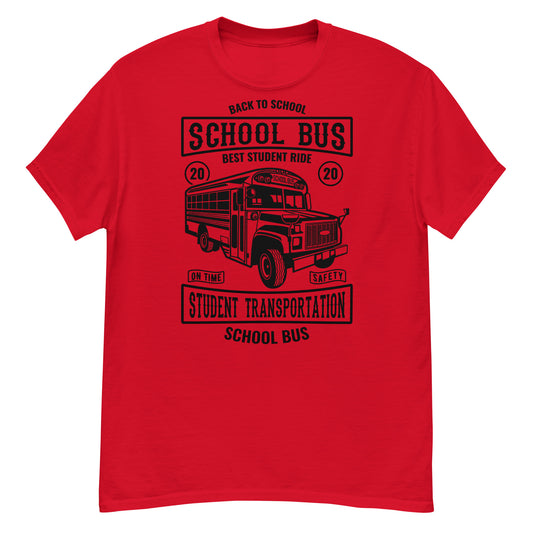 School Bus Best Student Ride classic tee