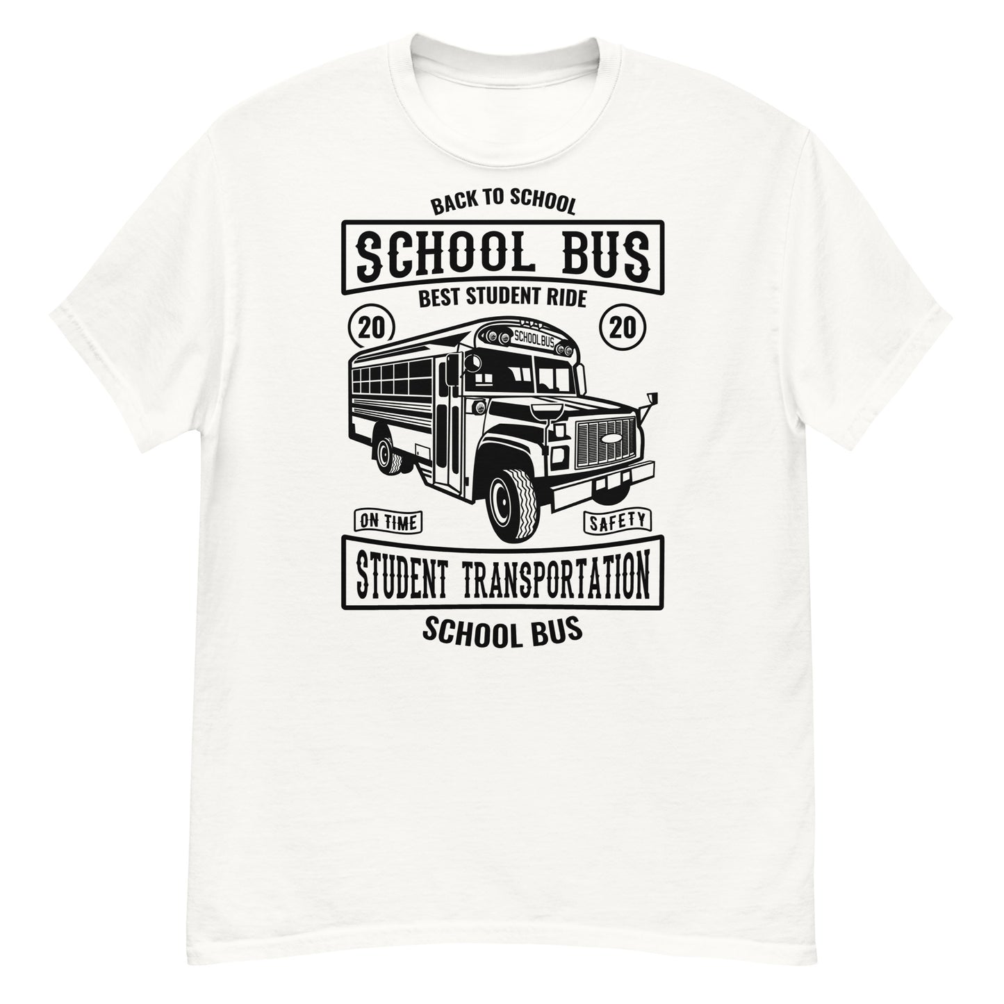 School Bus Best Student Ride classic tee