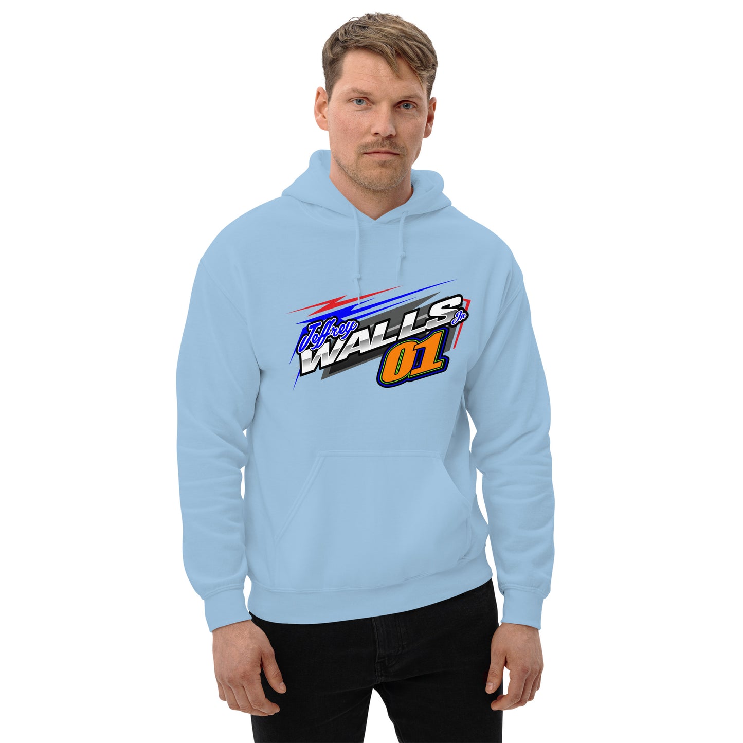 Jeffrey Walls 2024 Racing Shirt (Front and Back Design) Unisex Heavy Blend Hoodie | Gildan 18500