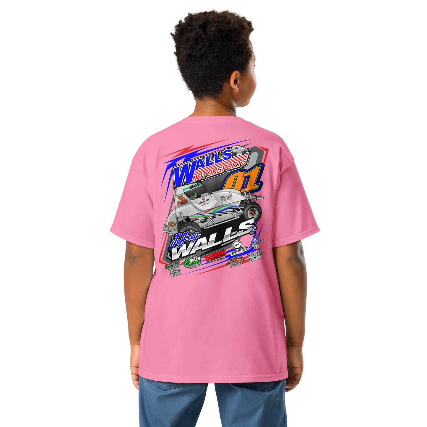 Jeffrey Walls 2024 Racing Shirt (Front and Back Design) Unisex classic tee Gildan 5000B