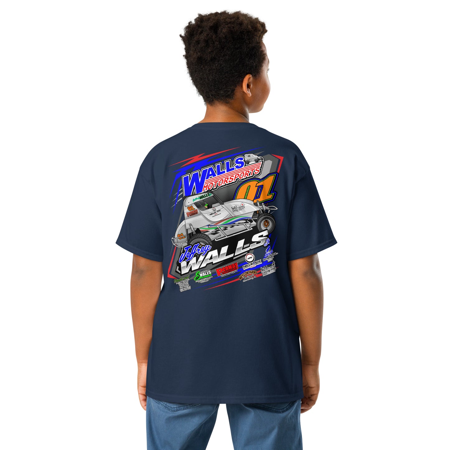 Jeffrey Walls 2024 Racing Shirt (Front and Back Design) Unisex classic tee Gildan 5000B